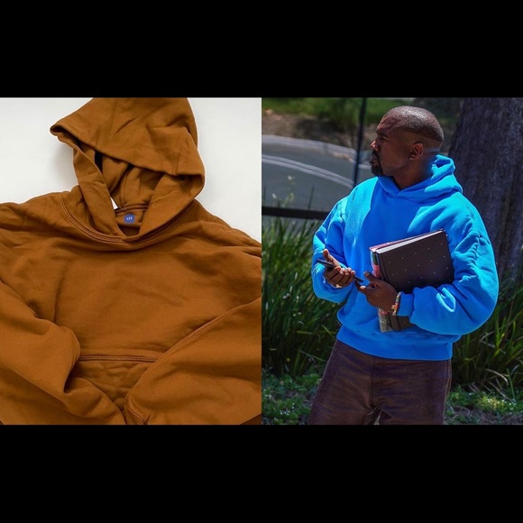 🔥Yeezy x GAP ✨Adult Brown Hoodie sz small - Picture 2 of 2